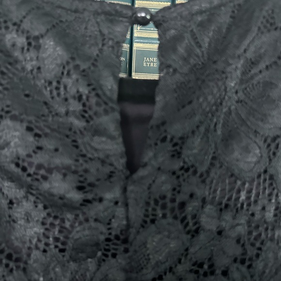 Perceptions New York Black Lace Overlay 3/4 Sleeve Women’s Classy Dress Sz Small - Picture 5 of 11